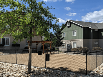Fenced pet area
